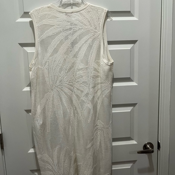 ❤️🤍❤️Chico's Ivory Textured Button-Front Midi Dress❤️🤍❤️ - Picture 5 of 5